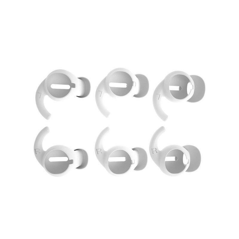 3Pair Soft Silicone Earbuds Headphone Earpods Cover Eartip Cap for Airpods 1/2