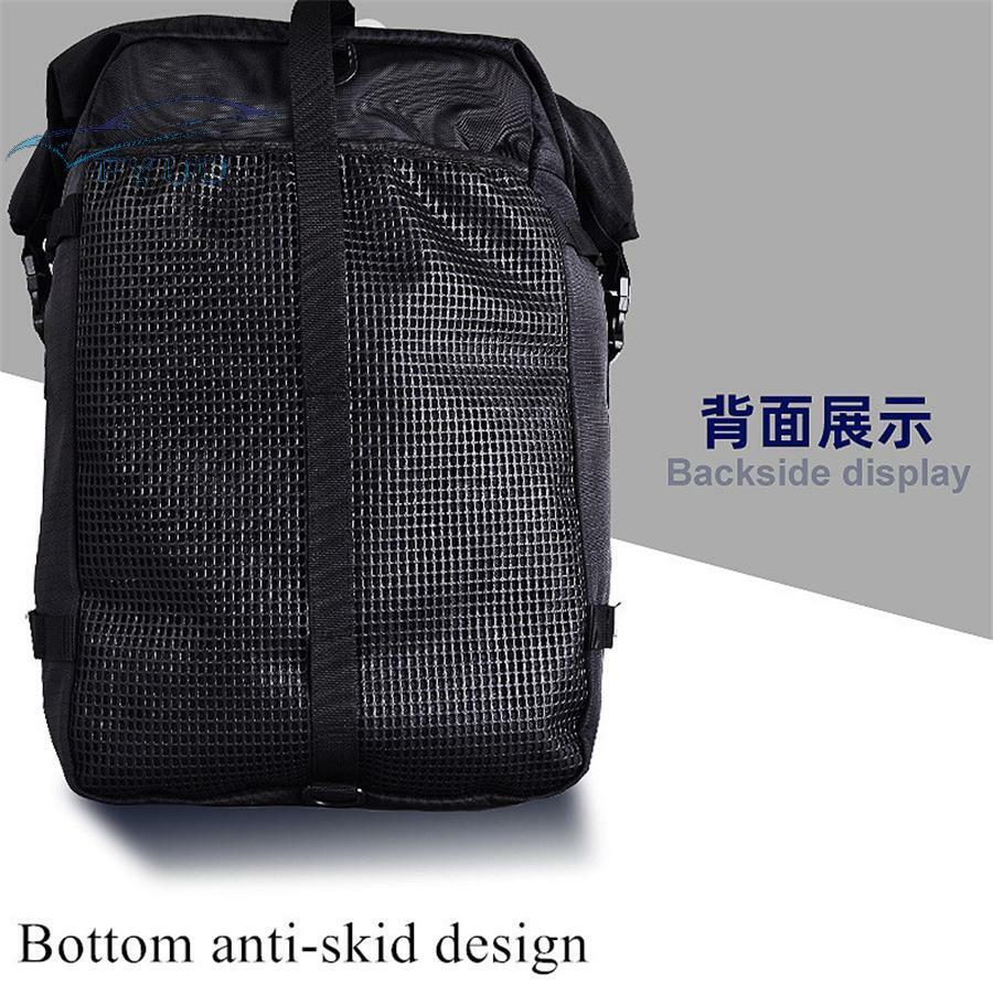 1pc S-Size Motorcycle Rear Seat Bag Waterproof Multi-Function Shoulders Backpack