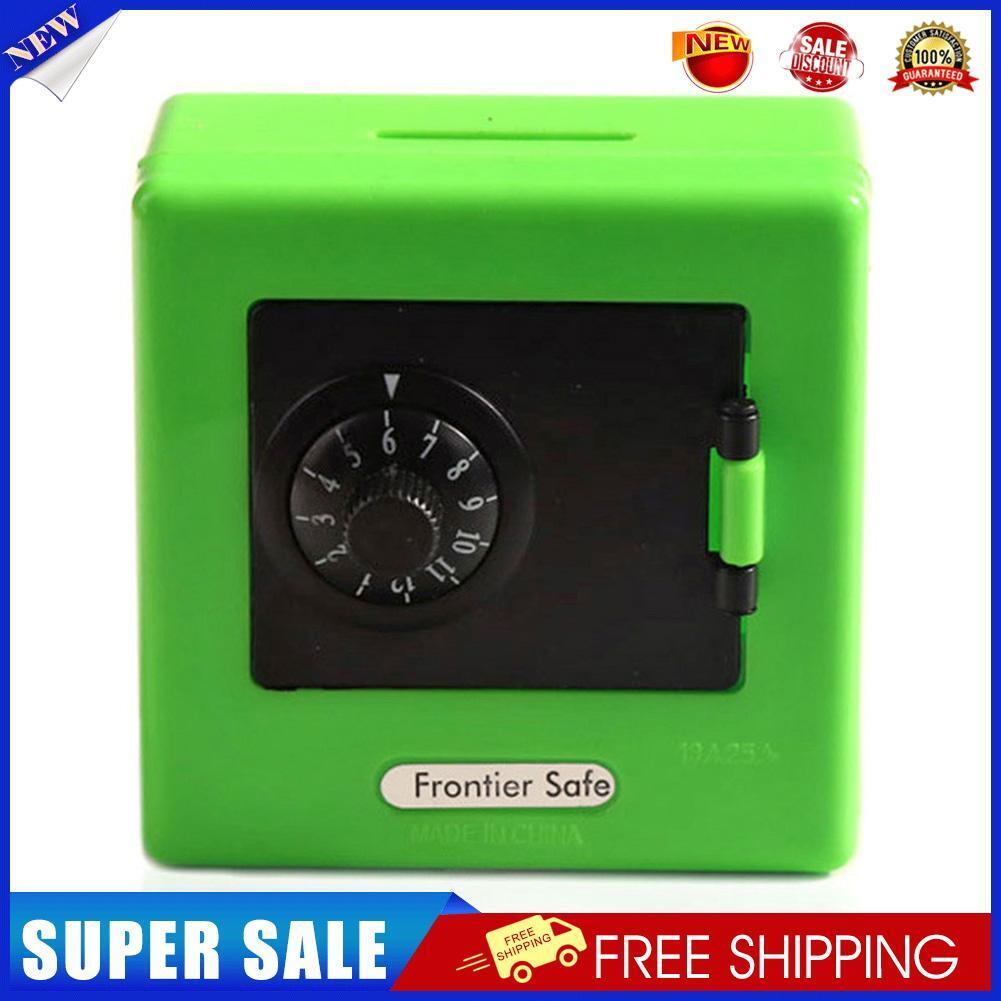 Money Boxes Combination Lock Coin Saving Storage Box Code Cash Case (Green)