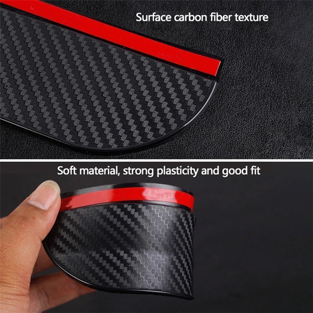 Carbon Fiber Rearview Mirror Rain Eyebrow Rear View Mirror Weather Visor
