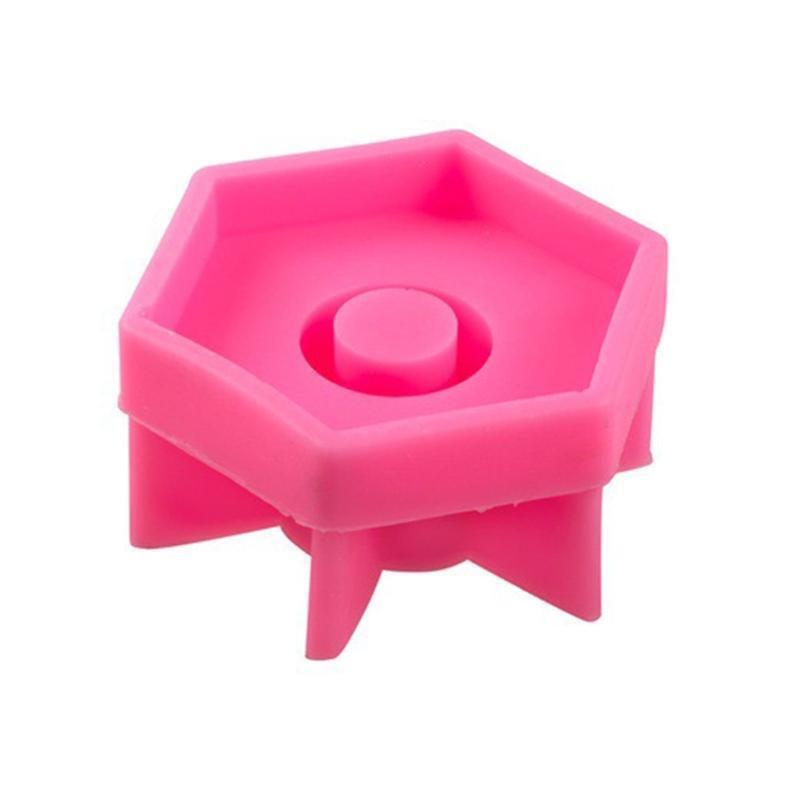 Hex Rod Candlestick Base Silicone Mold Holder Candlestick Mould for Round Candle