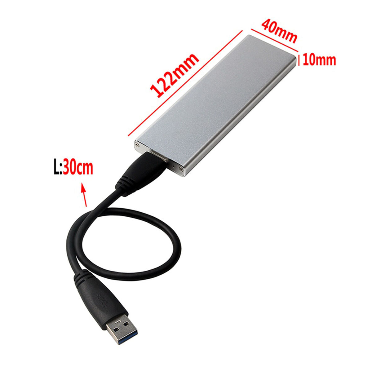 SSD to USB 3.0 Hard disk Enclosure Case Adapter for  2012 A1466