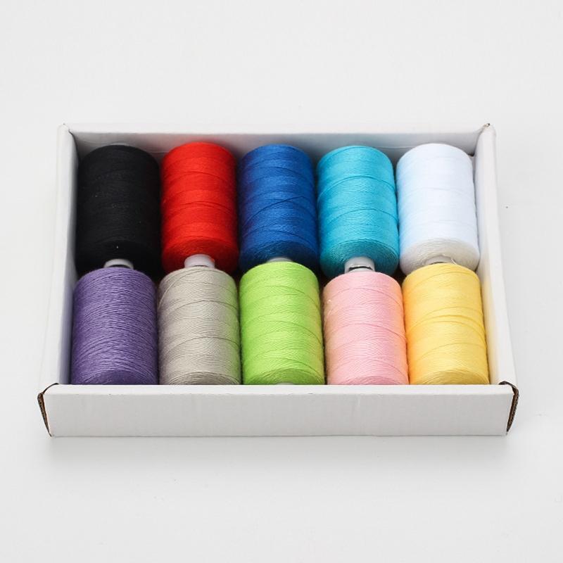 10Pcs Sewing Threads Polyester Threads 328 Yards Per Spool for Hand Stitching