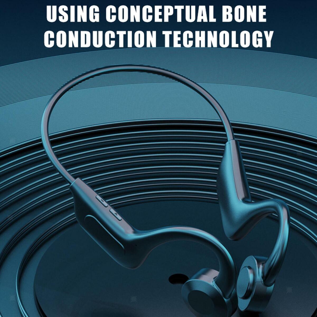 Air Conduction Headphone  5.1  Headset Flexible with microphone rophone