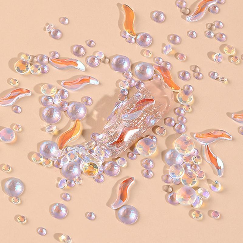 Mixe Shape Glass Crystal Nail Gems Rhinestone DIY Nail Art Strass Accessories