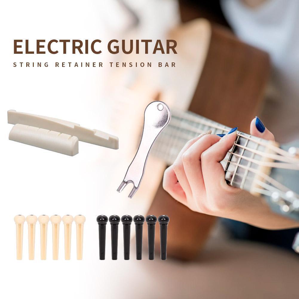 Acoustic Guitar Accessories Wooden Guitar Pin Peg+String Nails+Saddle+Nut