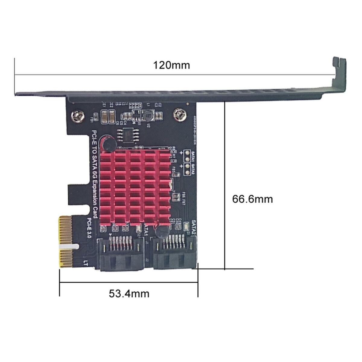 xpress 2 Ports Card  1x  to SATA3.0 Black Jmb582 for HDD SSD