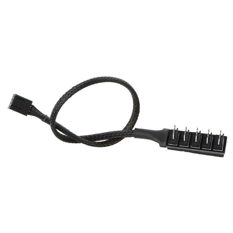 1 To 5 4-Pin Molex TX4 PWM PC CPU Cooling Fan Splitter Adapter Cable 5 Way Hub