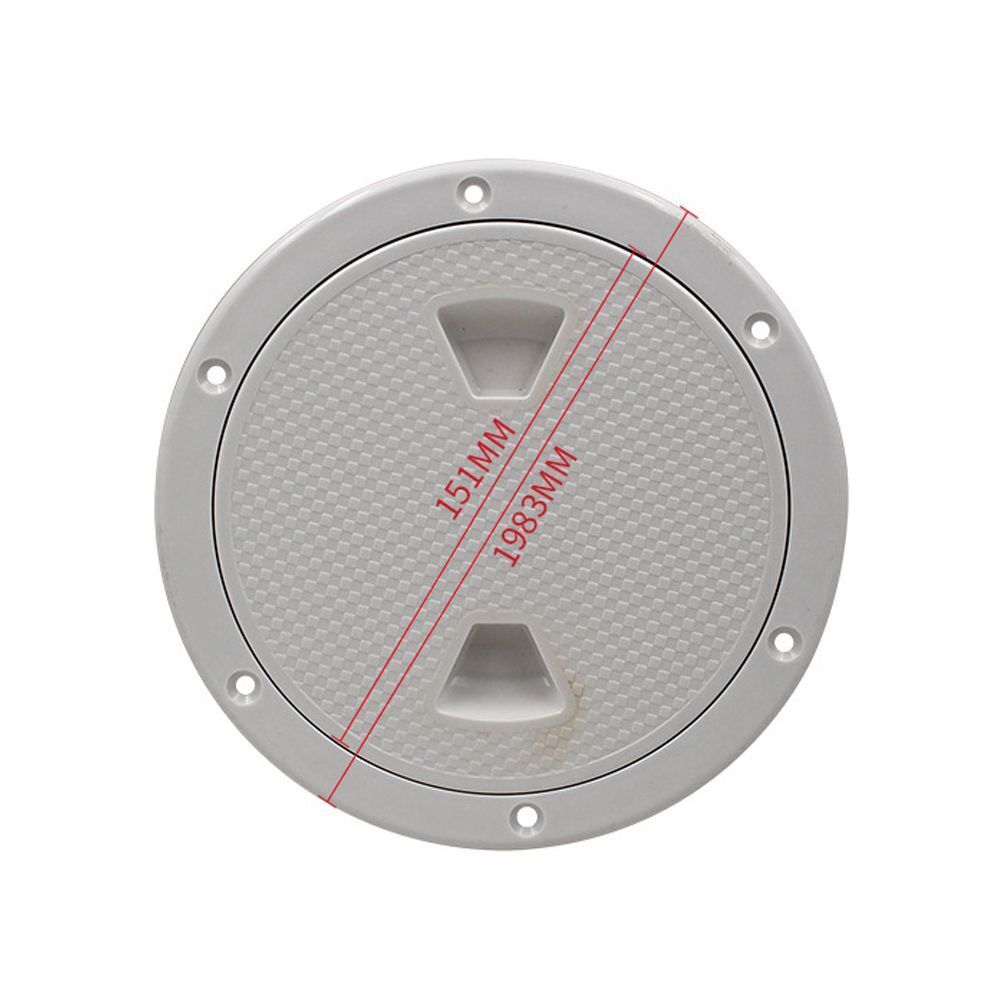 Round White Non-slip Access Hatch Deck Cover Lid Marine Sailing Inspection Boat
