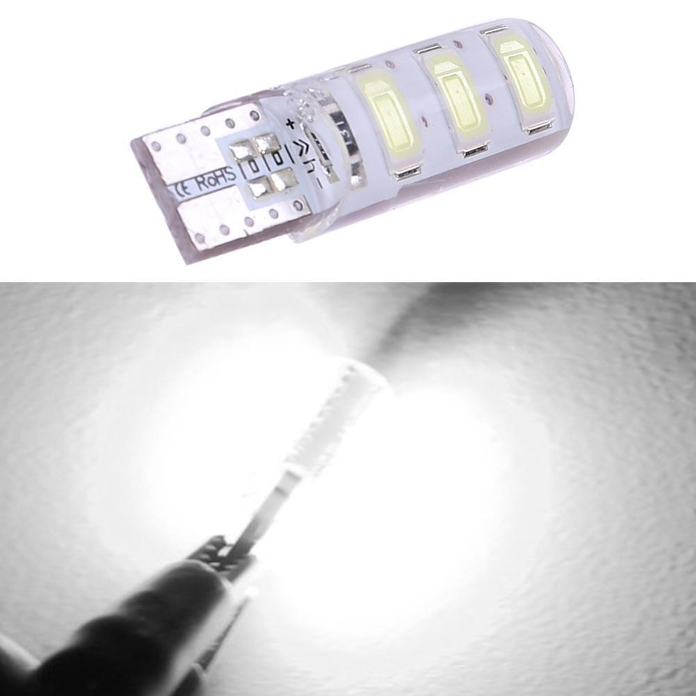 10pcs T10 5630 W5W Silica Gel 6MSD LED Car Interior Light Reading Bulbs