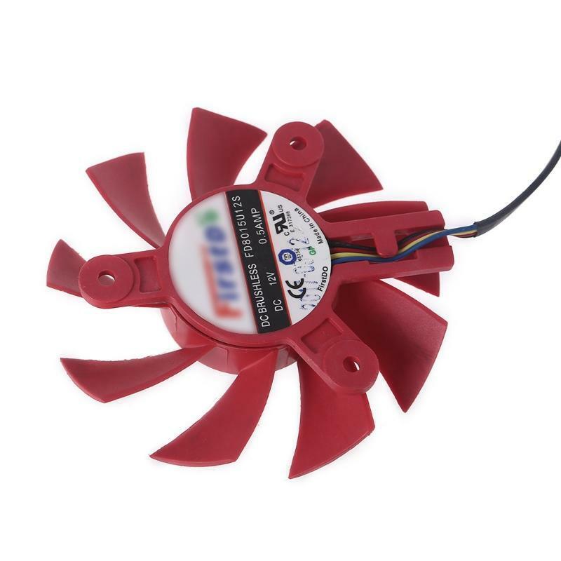 FD8015U12S 4Pin 12V 0.5A Cooler Fan Graphics Card Cooling VGA Fan for AMDRX570