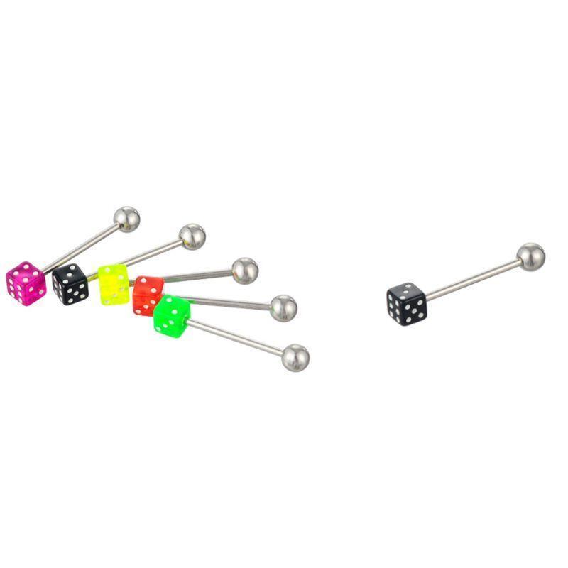 110 PCS Body Jewelry Piercing Eyebrow Navel Belly Tongue Lip Bar Ring