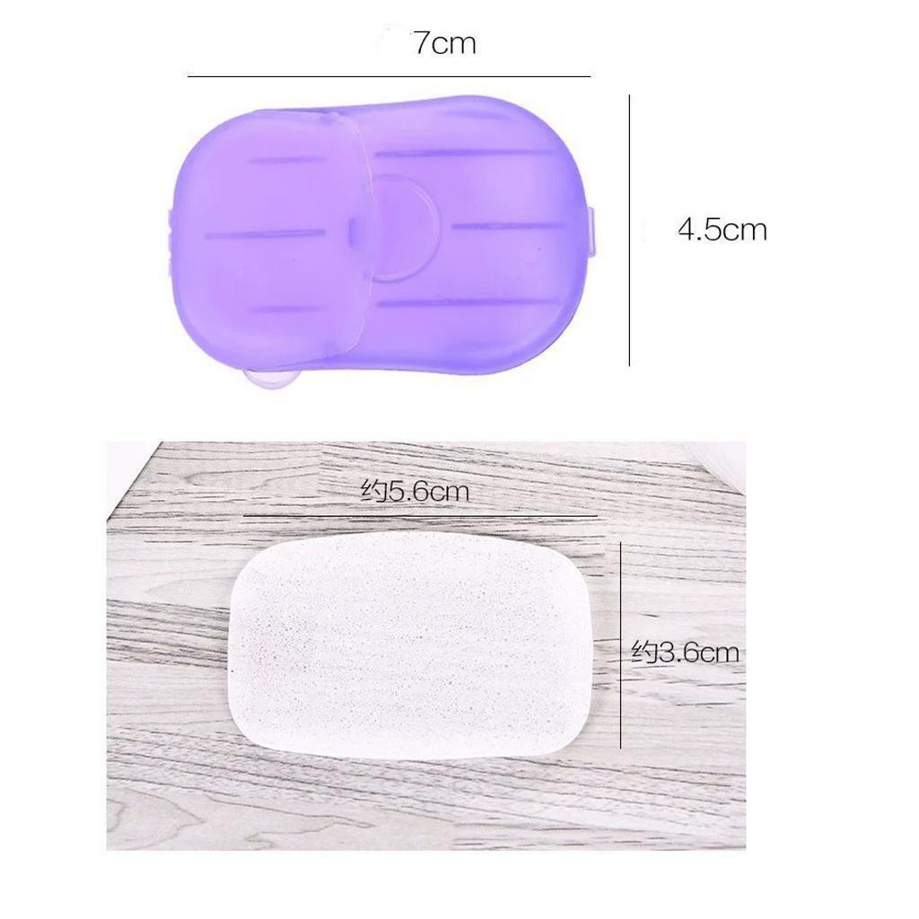 80pcs Disposable Paper Soap Soap Sheets Portable Washing Travel Bath Outdoor