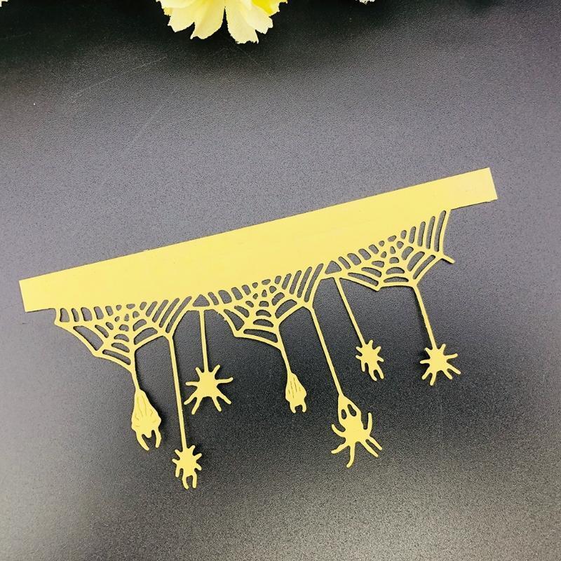 Halloween Spider Web Metal Cutting Dies Stencil DIY Scrapbooking Album Template