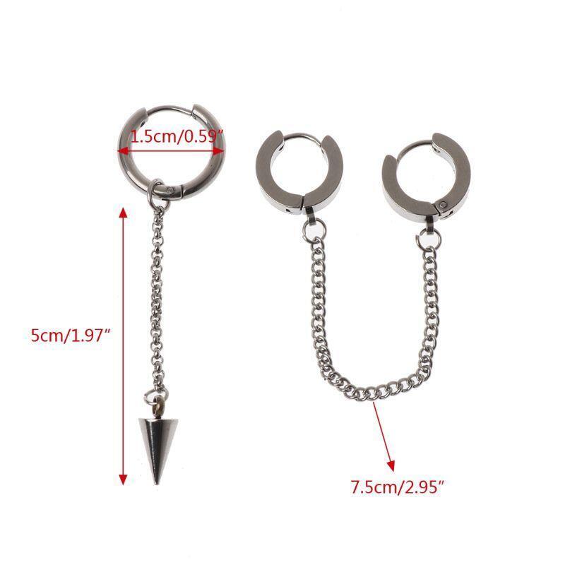 KPOP Korean Idols Earrings Long Tassel Earrings Nice Asymmetric Pendant Earrings