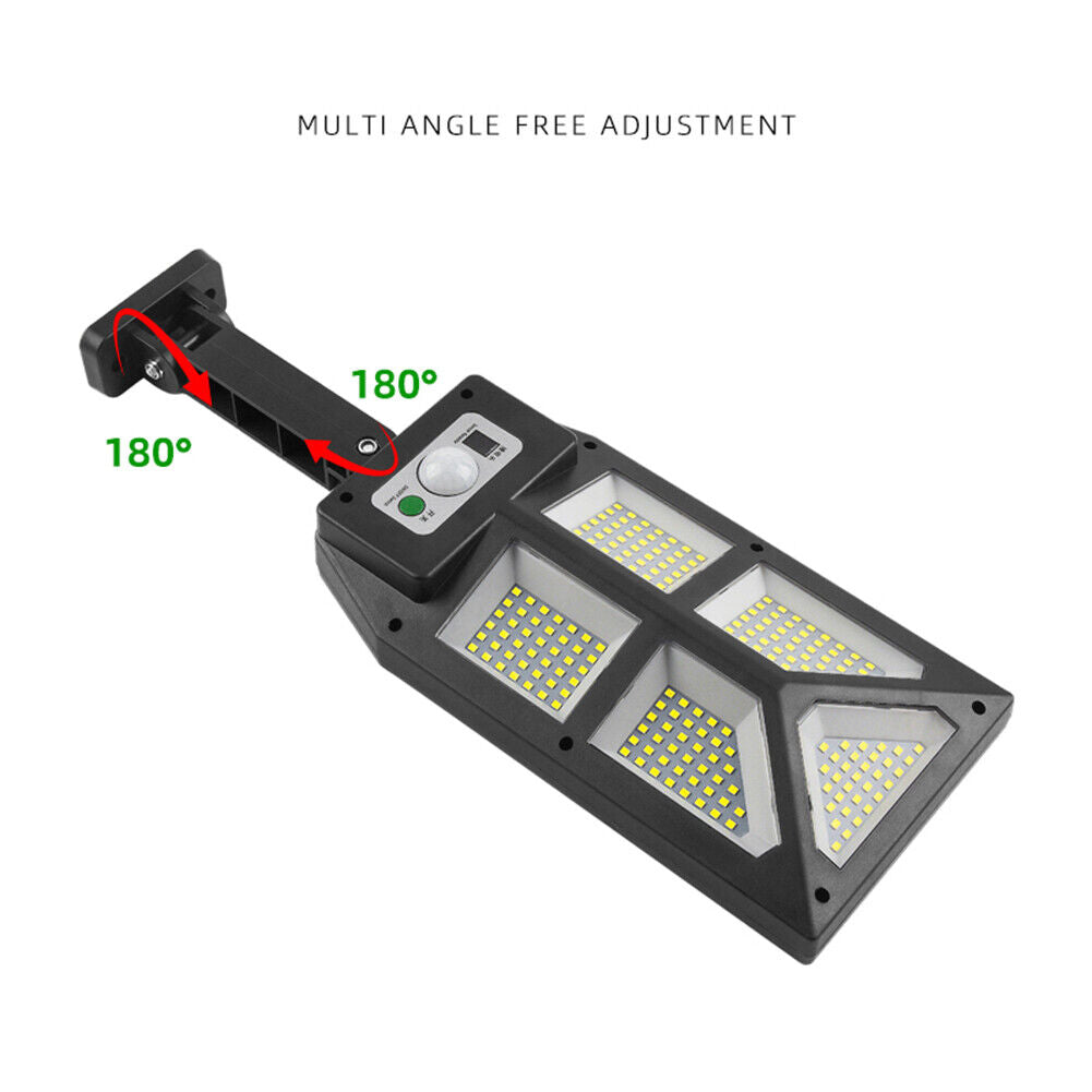 196 LED Solar Wall Light Waterproof Outdoor Motion Sensor Garden Path Lamp