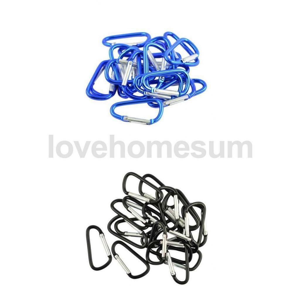 40Pcs  Screw  Carabiner Outdoor Climbing Hiking Caving Buckle