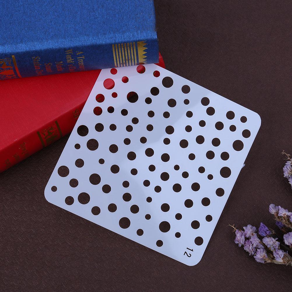 Spray Plate DIY Draw Tool Photo Album Tools for Kids Theme Hollow Ruler