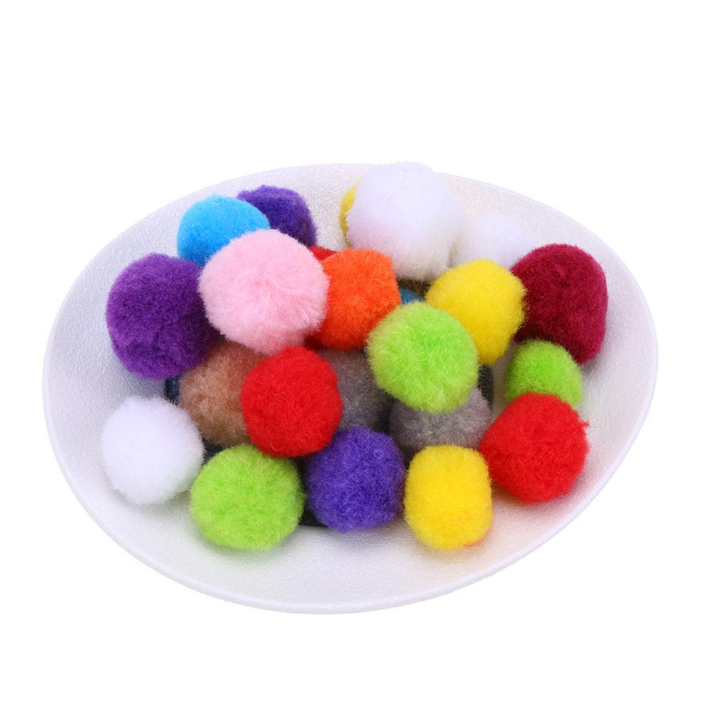 Fluffy Ball Pom Pom Ball Hair Ball Sewing Garland Craft(30mm/50pcs)
