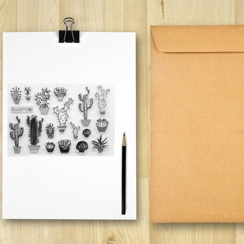 Cactus Silicone Clear Seal Stamp DIY Scrapbooking Embossing Photo Album