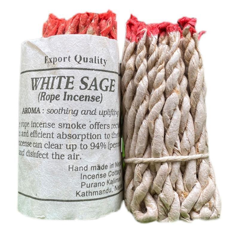 40 Ropes Handmade White Sage Incense for Cleansing Incense Healing Meditations