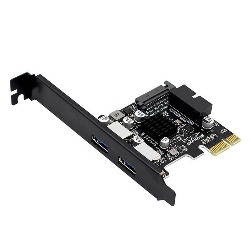 2 Port USB 3.0 PCI Express Riser Card PCI-E Expansion Adapter PCIE 1X USB3.0 HUB