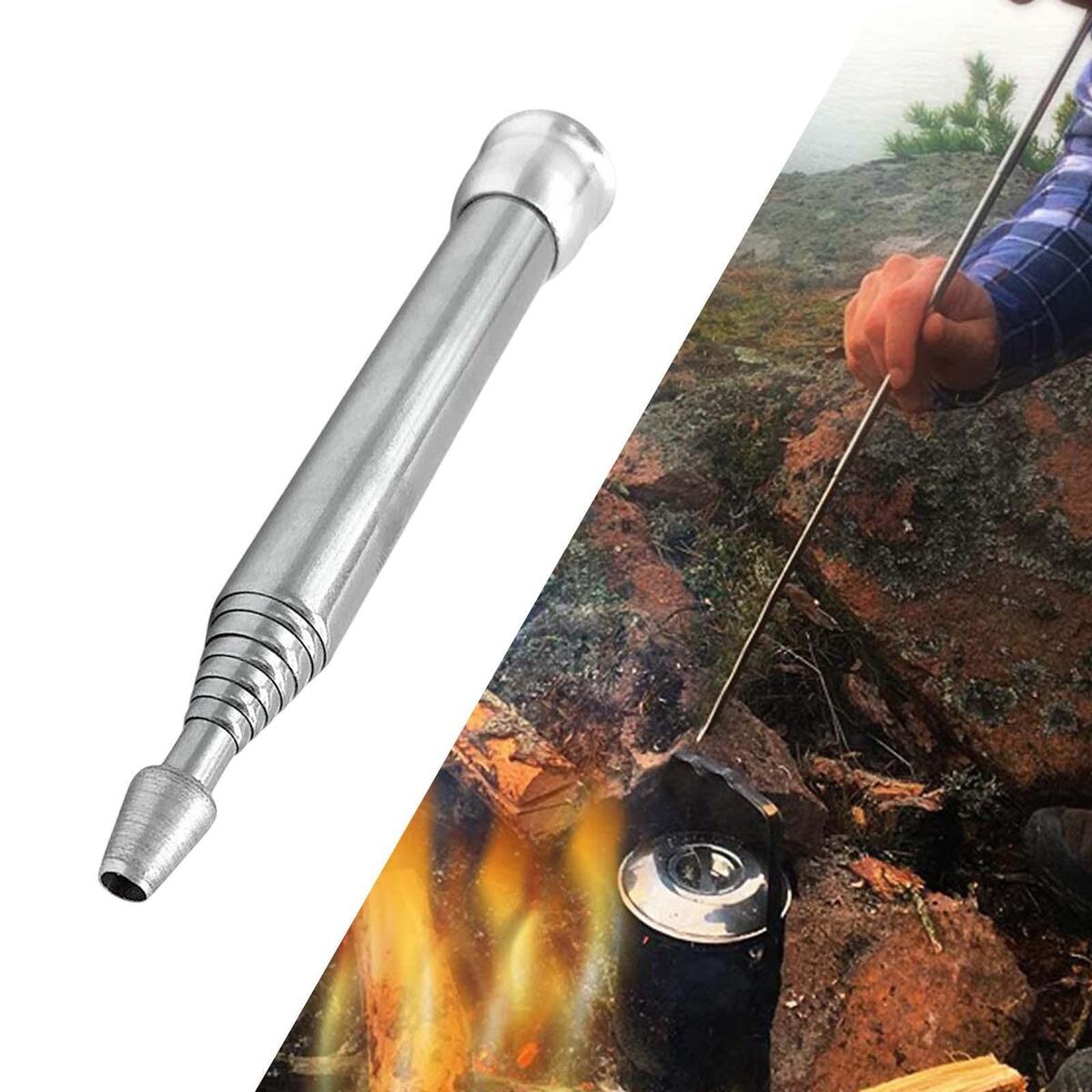 Collapsible Fire Blow Tube Gear Portable for Camping Survival Traveling