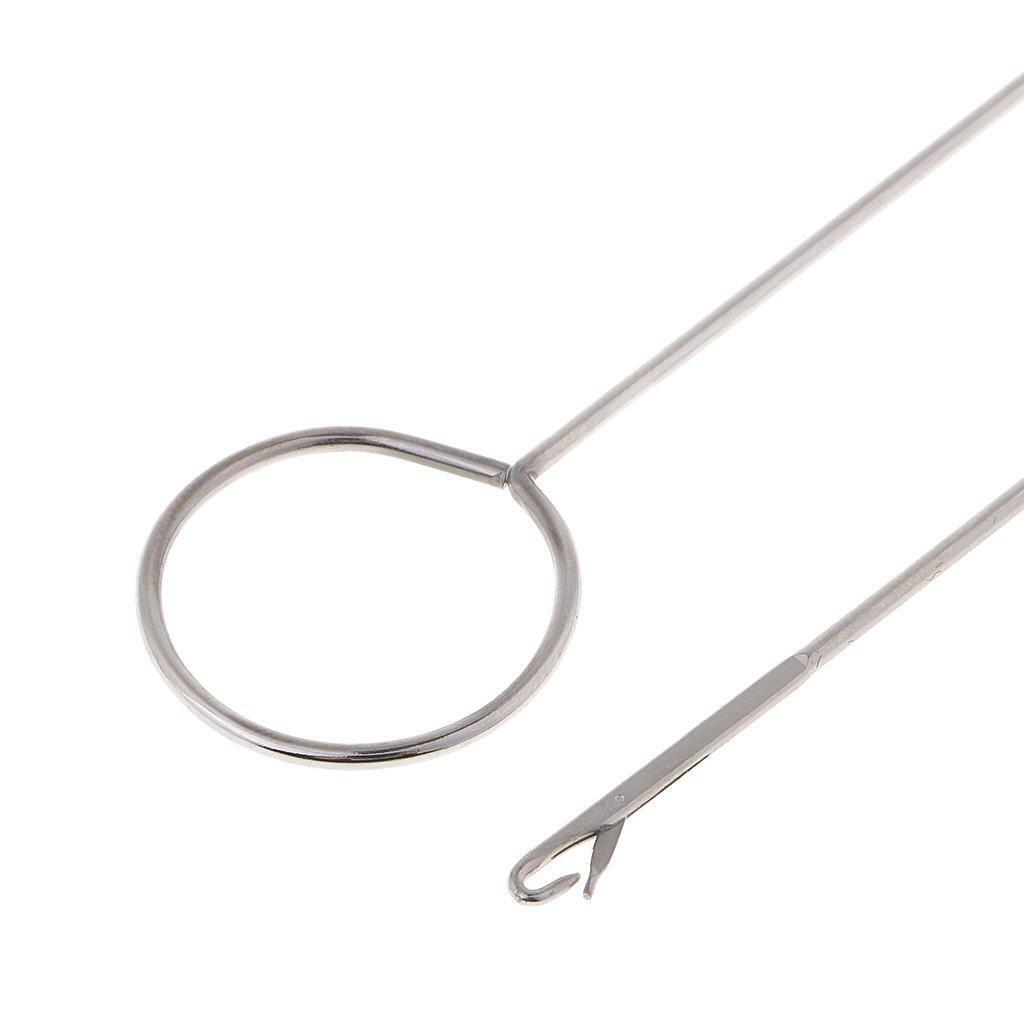 10Pcs  Loop Turner Hook with Latch for Turning Fabric Tube Strap Strip
