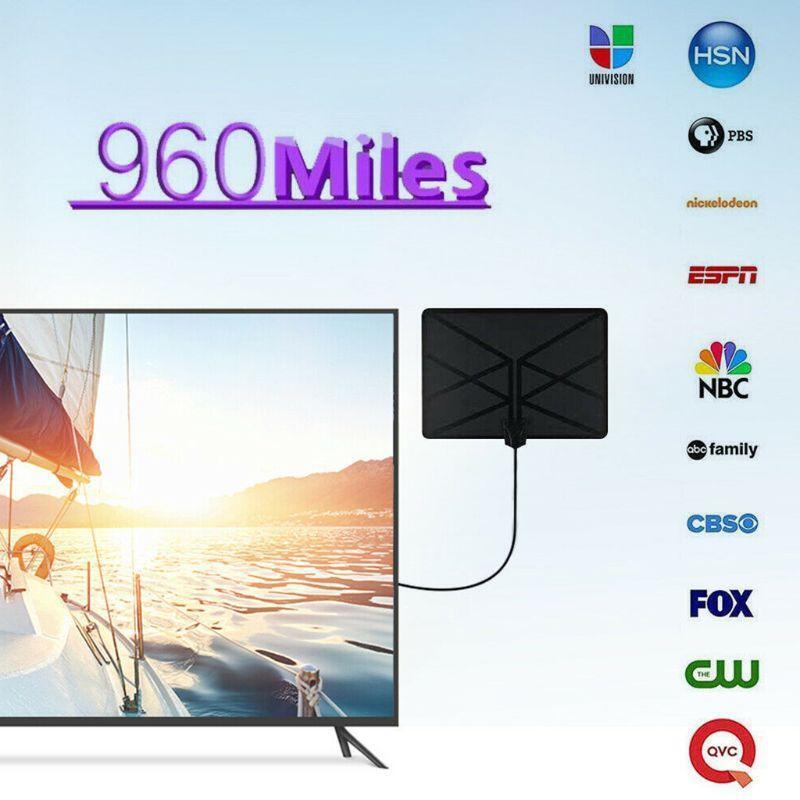 960 Miles TV Aerial Indoor Amplified Digital HDTV Antenna 4K TV 1080p