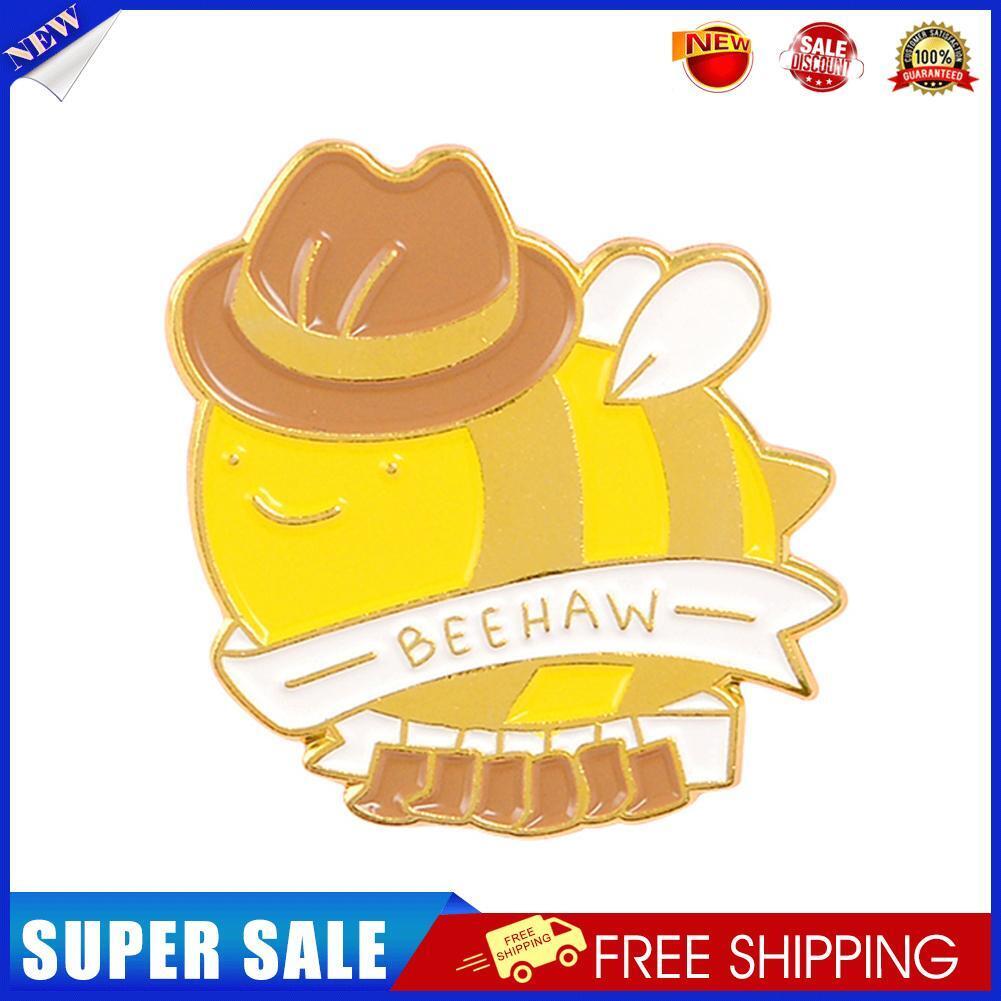 Cartoon Honeybee Brooch Dripping Oil Enamel Shirt Lapel Pin Jewelry Gifts