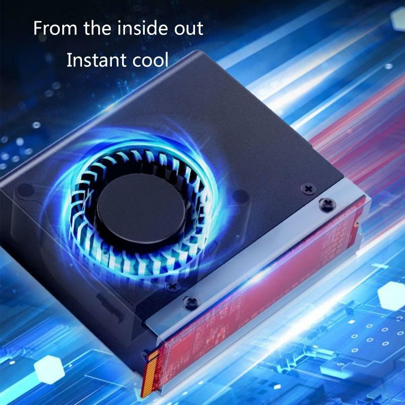 SSD Radiator M.2-10 Low Noise Fan SSD Cooling Heatsink Aluminium Alloy Shell