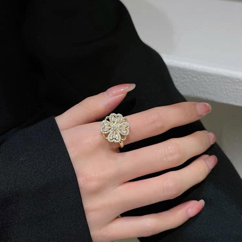 Decompression Ins Wind Temperament Light Luxury Opening Adjustable Finger Ring
