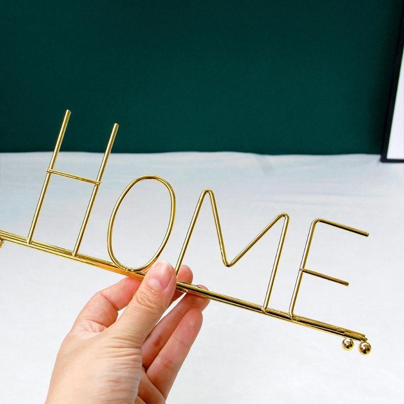 Modern Home Sign Metal Freestanding Letters Word Signs for Home Decoration Props