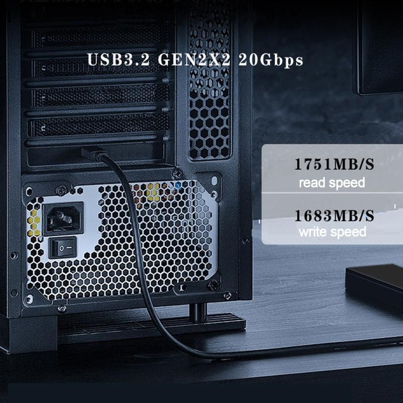 20Gbps PCIE X4 to Type-C USB 3.2 Gen 2X2 Expansion Adapter Card for Desktop PC