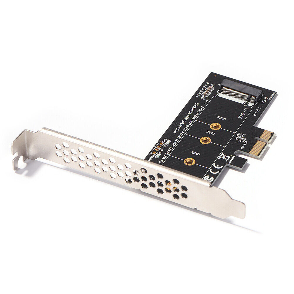 PCI-E 1X to M.2 NVME M Key SSD Adapter PCI Express Riser Card for Desktop
