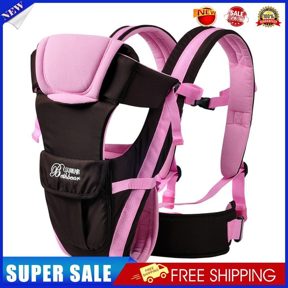 0-24M Breathable Front Facing Baby Carrier Infants Sling Backpack (Pink)