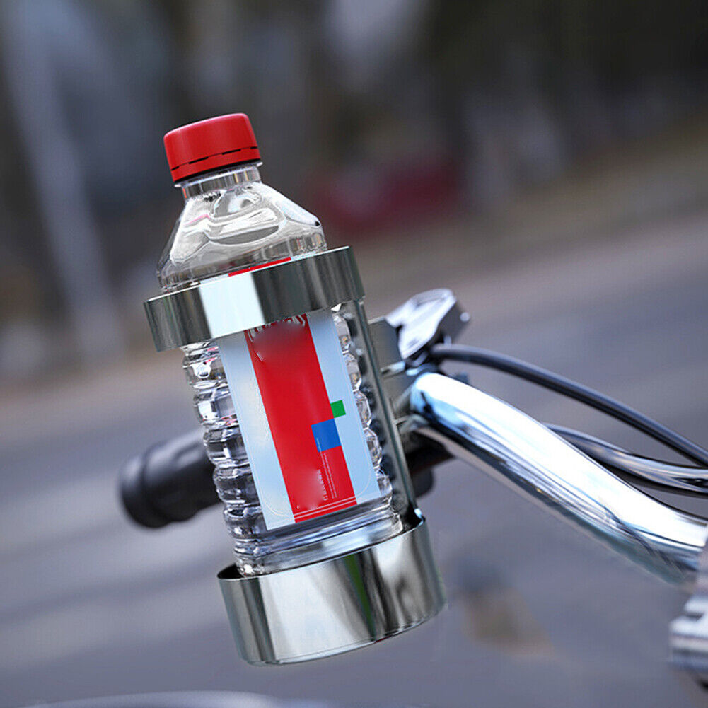 MTB Road Bicycle Bottle Holder Aluminum Alloy Bike Kettle Cup Rack (Sliver)