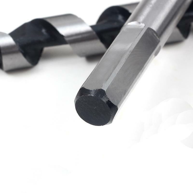 6-20mm Durable High Carbon Steel Hex Shank Long Auger Drill Bit Set 8 Pieces