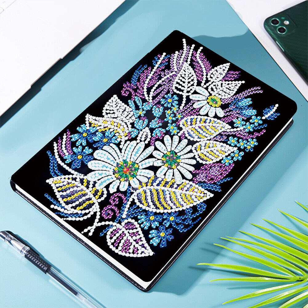 DIY Flower Diamond Painting 50 Pages A5 Notebook Sketchbook Crafts (WXB113)
