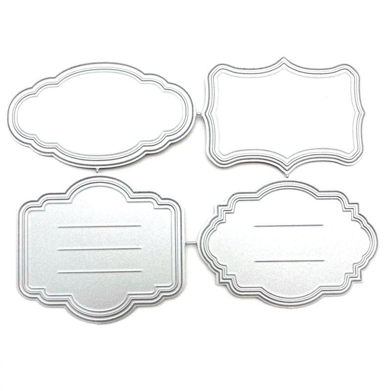Metal Message Board Cutting Dies Greeting Invitation Festival Blessing Card Make