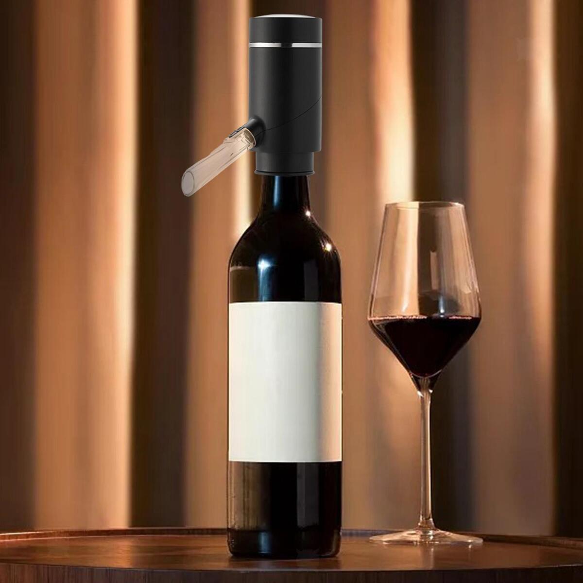 Portable Electric Wine Aerator Wine Dispenser Rechargeable for Home Travel