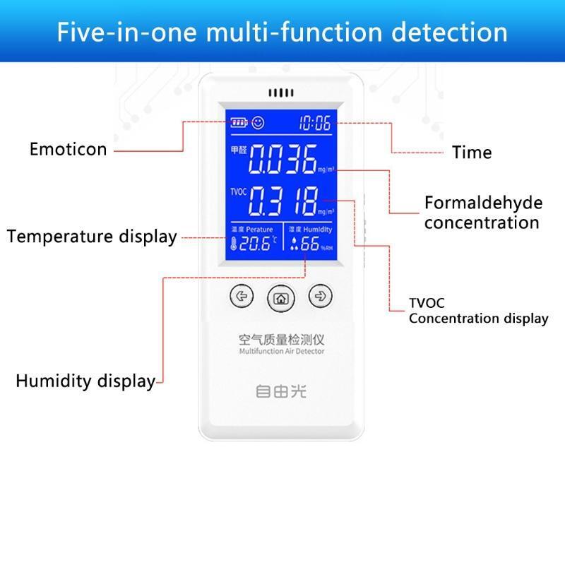1 Pcs Air Quality Monitor Excellent Detector for Formaldehyde TVOC