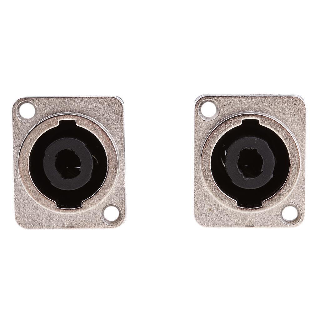 2x  4 Pin Female   Compatible Audio Cable Panel Socket