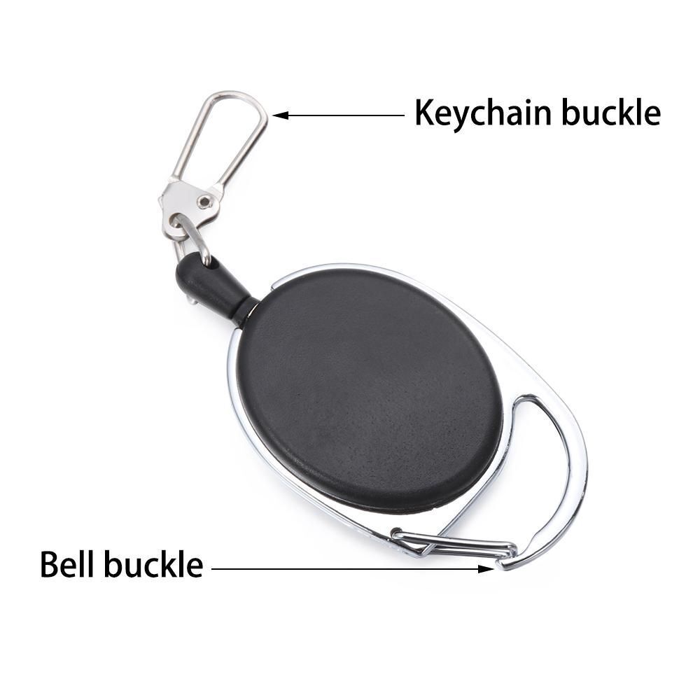 Belt Bag Accessories Key Ring Buckle ID Card Holder Name Tag Badge Reel