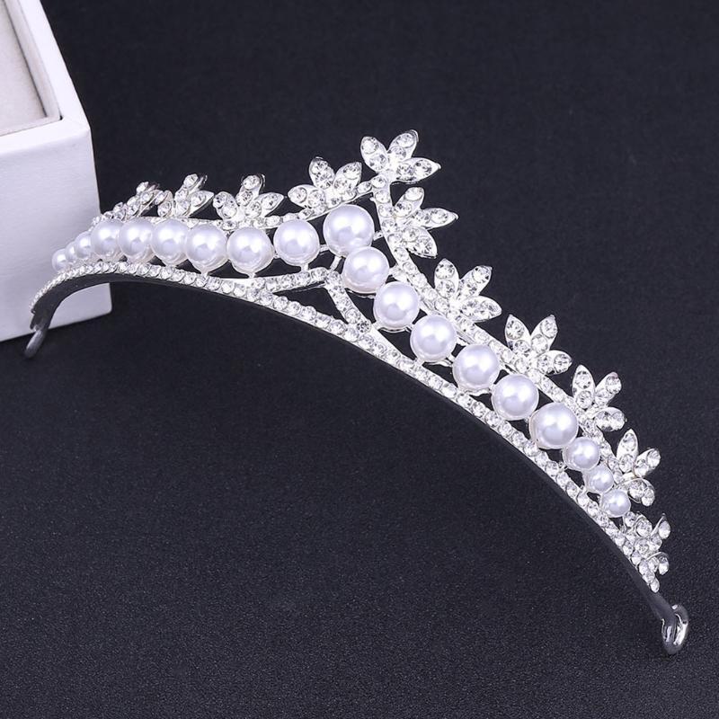 Bridal Wedding Jewelry Set Rhinestone Choker Earrings Crystal Tiara for Women