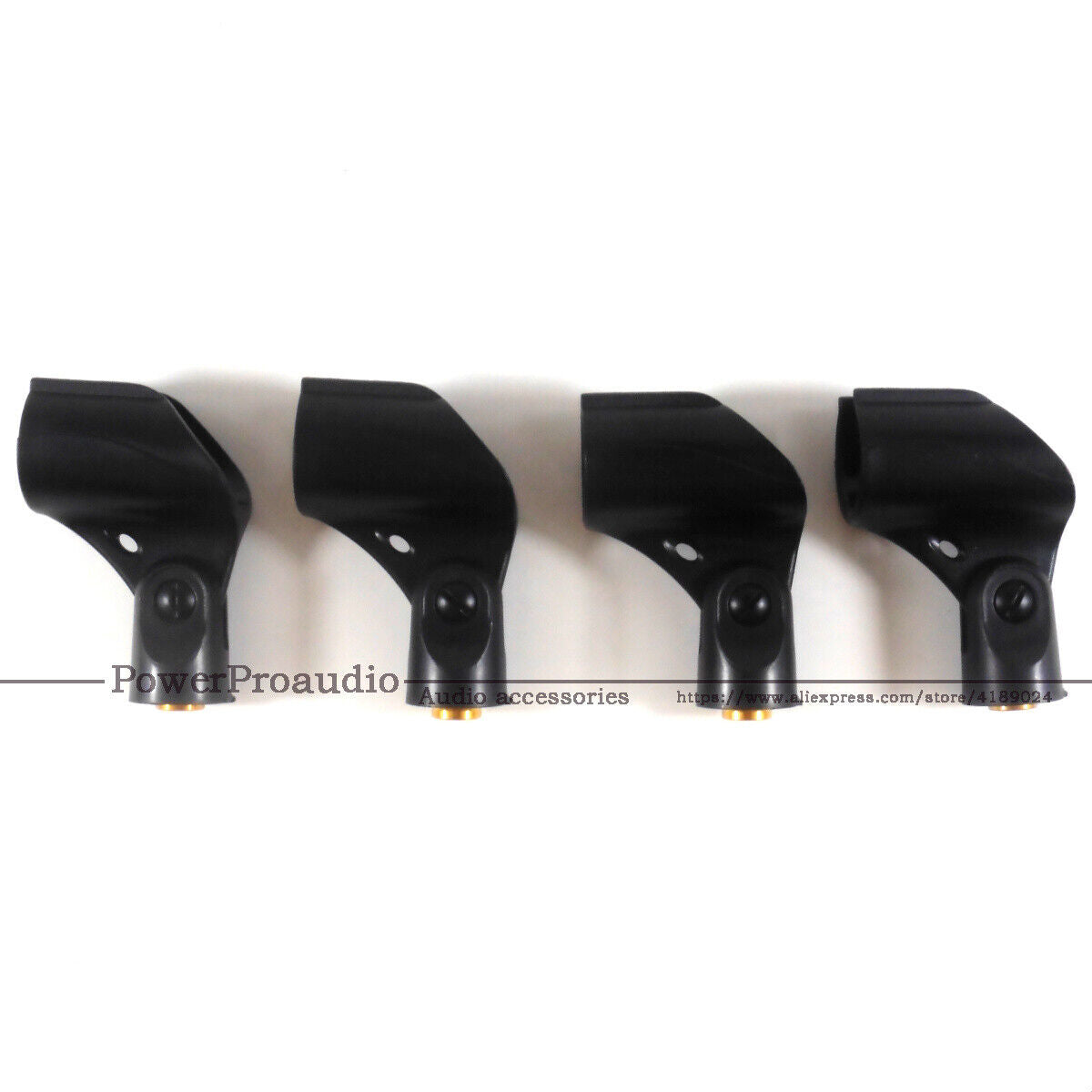 4 x Microphone Clip Holder fits for Shure A25D, SM58, SM57 & other 3/4" inch mic