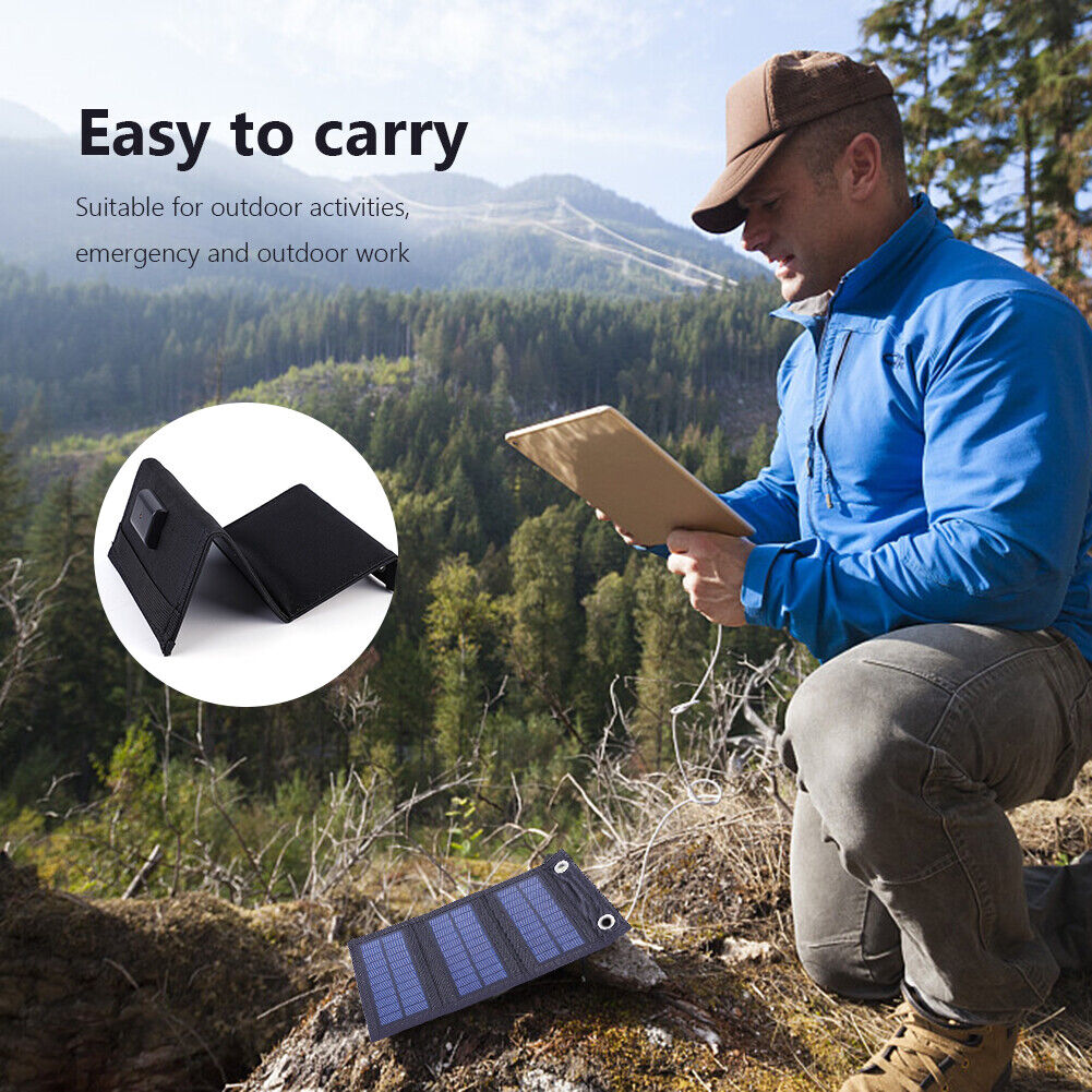 Foldable Solar Panel USB 3-Fold Solar Cell for Mobile Phone/3V-5V Battery