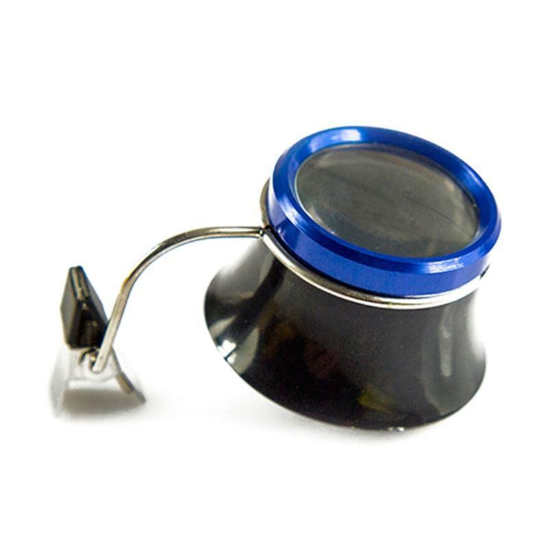 Clip On Eyeglass Magnifier Portable Loupes Magnifying Lens Jewelry Magnifying