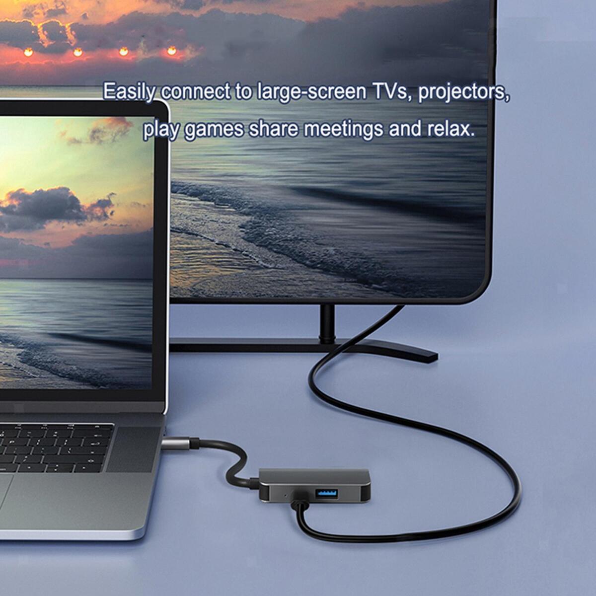 USB  HDMI Adapter USB 3.0  Transfer 4K HDMI 30Hz for Laptop