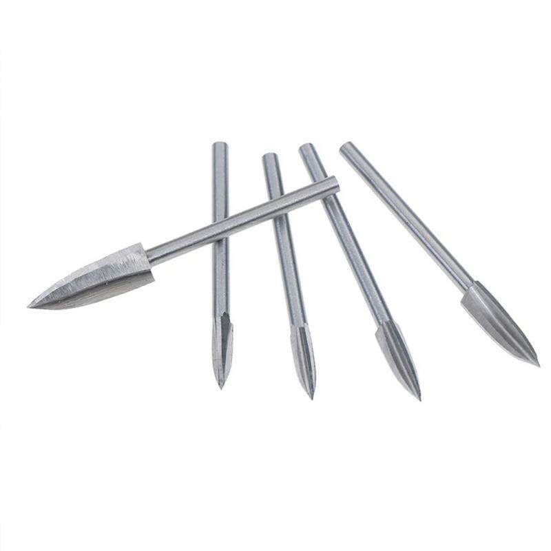 10 Pieces Wood Carving Drill Bit for DIY Woodworking Drilling Engraving Polish
